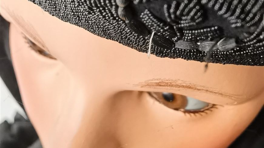 Tracht Kopfbedeckung  im Museum im Haus des Gastes Bad Eilsen